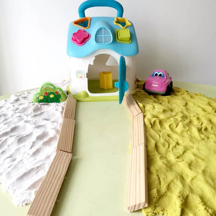 Photo d'une mise en scène du lieu d'accueil chez Céline à Brétigny-sur-Orge