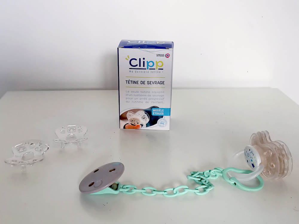 Clipp avec collerettes empilables pour arrêter la tétine à Brétigny-sur-Orge